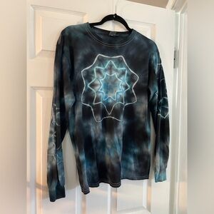 Beautiful one of a kind tie-dye, long sleeve top